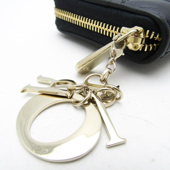 CHRISTIAN DIOR Lambskin Long Wallet Black - Picture 8 of 13